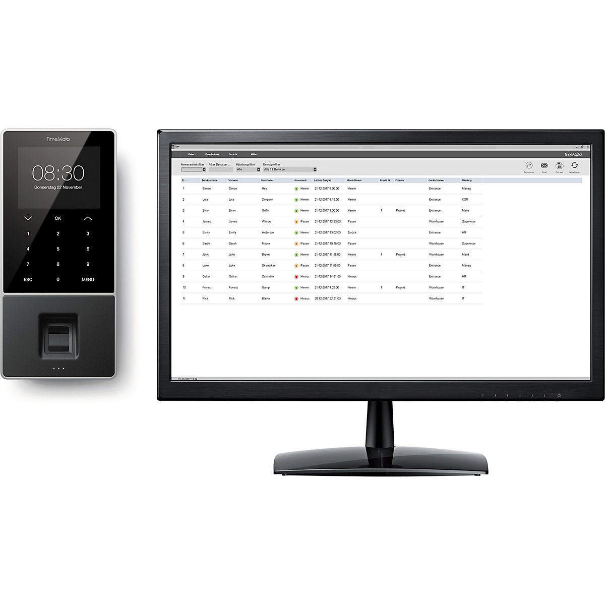 TM-PC Plus Softwareerweiterung für TIMEMOTO Safescan (Produktabbildung 3)-2