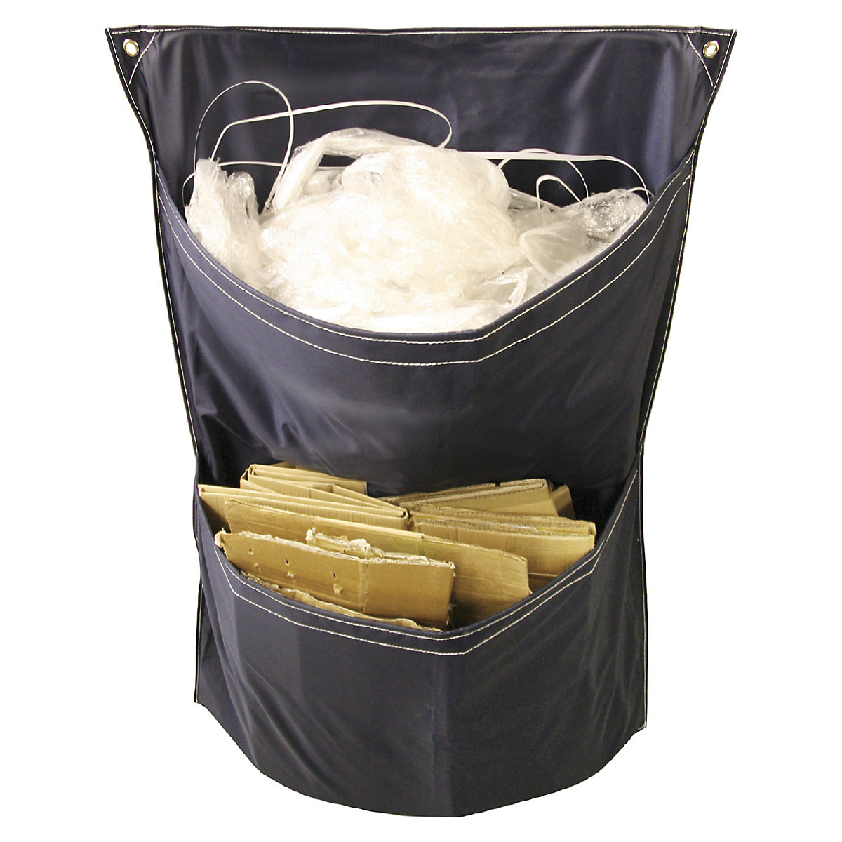 Racksack® für Rollbehälter, mit 2 Taschen, blau-0