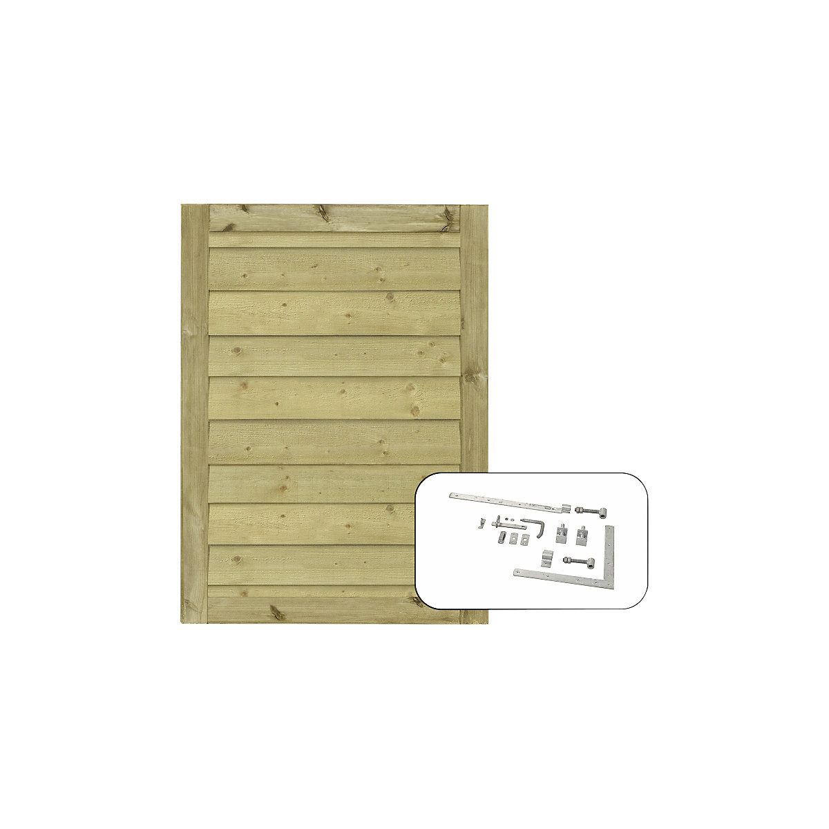 Enojna vrata z okovjem PLUS Klink, les, ŠxV 1000 x 1250 mm, naravne barve-0