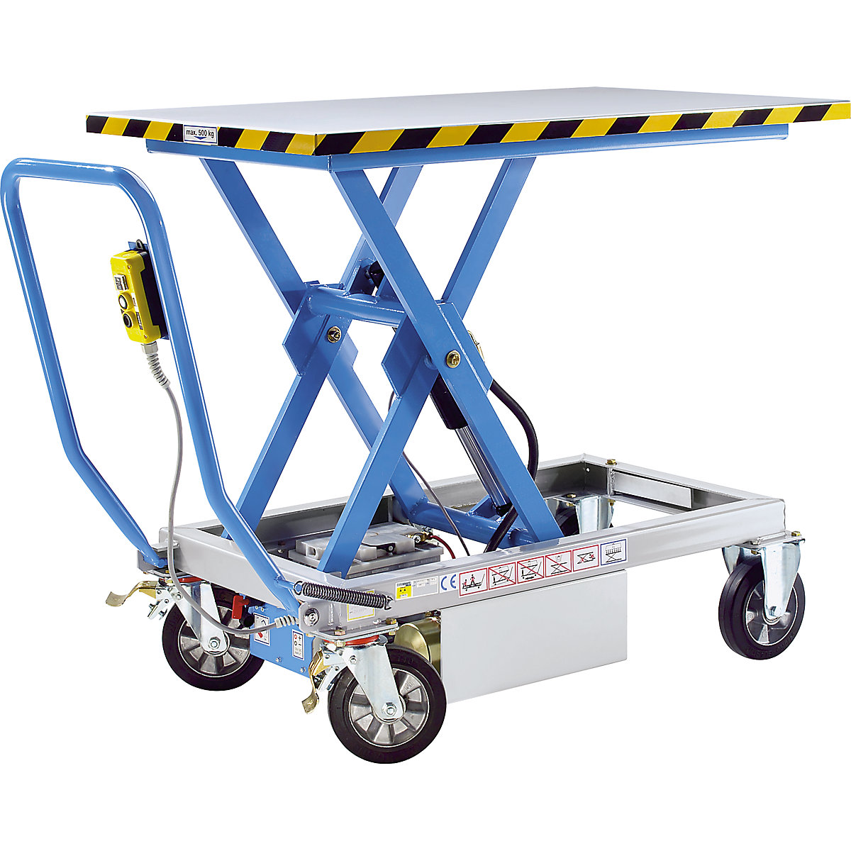 Nůžkový zvedací stolový vozík - eurokraft pro