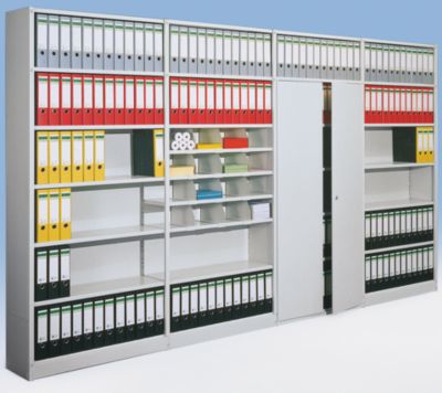 B&uuml;ro-Steckregal, mit R&uuml;ckwand - Regalh&ouml;he 1900 mm Grundregal, Breite x Tiefe 760 x 400 mm Preisvergleich