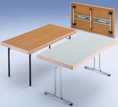 Klapptisch - 4-Fu&szlig;-Gestell 1200 x 800 mm, Gestell verchromt, Platte Buche-Dekor Preisvergleich