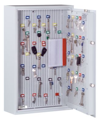 Schl&uuml;sseltresor - Sicherheitsstufe A und Euro-Norm S1, lichtgrau HxBxT 1500 x 600 x 200 mm Preisvergleich