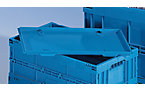 Couvercle bleu pour bacs pliants