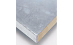 Sheet steel cover for worktop workbench