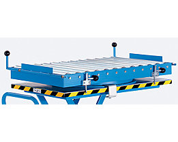 Roller conveyor, rotating