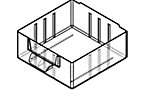 Transparent drawer, polypropylene