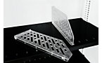 Shelf divider for roller shutter cupboard