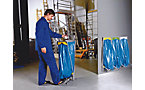 Recycling-verzamel-systeem voor 120 l afvalzakken, aluminium/kunststof
