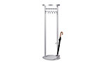 Design-Garderobe, alusilber, HxB 1750 x 570 mm