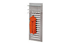 Design-Wandgarderobe, alusilber