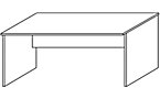 Clearline - Schreibtisch mit Wangen