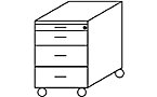 Sandro II - Rollcontainer