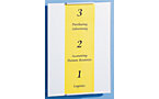 Notice board made of acrylic glass