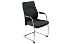 Cantilever chair with arm rests
