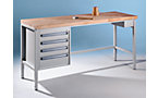 Height adjustable workbench