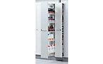 Pull-out chemical storage cupboard, can be used on both sides