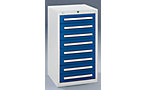 Drawer cupboard with glide runners