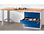 Shown with trestle legs and solid beech worktop (see combinations). Delivered assembled as illustrated.