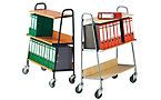 Carro para archivadores con 2 bandejas