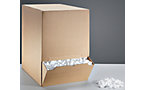Material de relleno en caja dispensadora