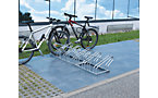 Aparcamiento de bicicletas, arco de tubo de acero de 18 mm