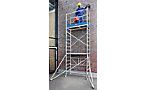 Andamio plegable de aluminio
