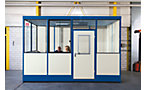 Hallenbüro, mit Wandelementen aus Stahlblech