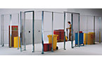 Wandelement zu Gittertrennwand-System