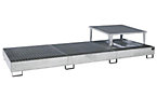 Steel sump tray for IBC/CTC tank containers