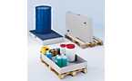 Sump pallet made of GRP