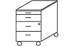 Clearline - Verrijdbaar ladeblok