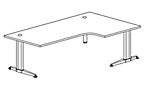 Dynamix - Bureautafel met C-vormig onderstel