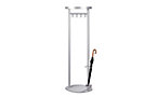 Designkapstokken, blank aluminiumkleurig, h x b = 1750 x 570 mm