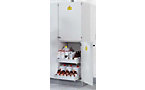 Zuur- en loogkast met ventilatieopening, Ø 75 mm