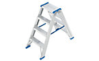 Step ladder, double sided access