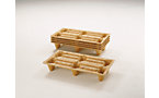 Display-Palette aus Pressholz