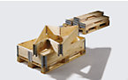 Holzaufsatzrahmen für Paletten 1200 x 800 mm