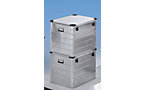 Aluminiumbehälter mit Stapelecken