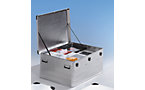 Aluminiumbehälter mit Stapelecken
