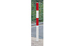 Sperrpfosten mit Bodenplatte zum Aufdübeln