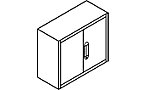Add-on cupboard with hinged doors