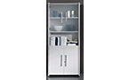Christine - Combination cupboard with stainless steel skirting boards