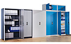 Office steel cupboard with double doors