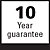 |<b>10 year guarantee</b><br/>Products with this symbol have a 10 year guarantee (from the day of delivery) on the quality of material and processing. P_JAHR0070KK-en
