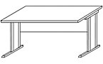 Clearline - Desk with C-foot frame