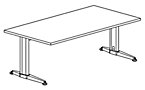 Dynamix - Desk with C-foot frame