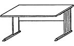 Valerie - Desk with C-foot frame