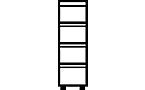 Suspension file cabinet, grip rails