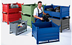 Stapelbak met sleden, draagvermogen 1000 kg